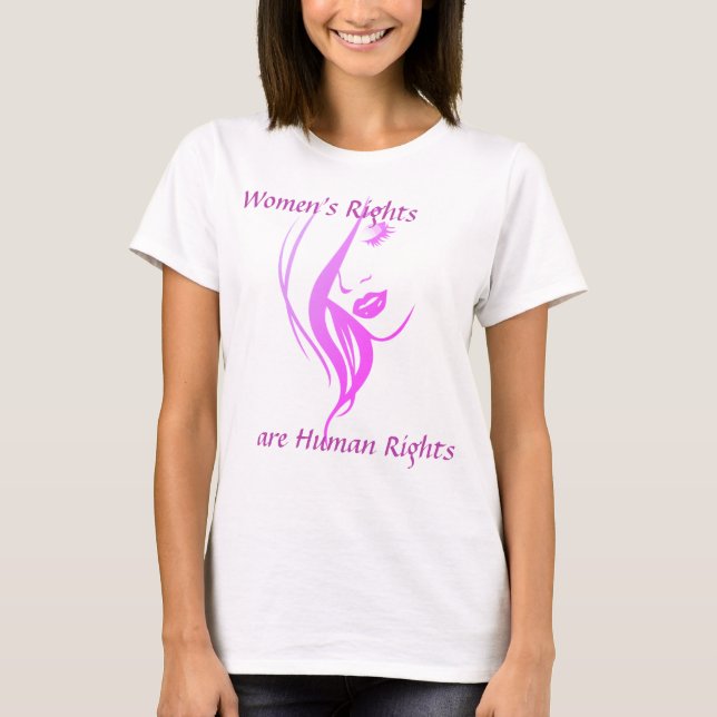 T-shirt Les droits des femmes face à face (Devant)