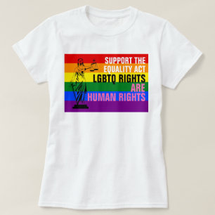 T-shirt Les droits LGBTQ sont un drapeau Gay pride des dro