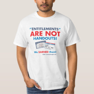 T-shirt Les droits ne sont pas des aides !