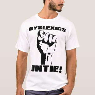 T-shirt Les dyslexiques défont une chemise drôle