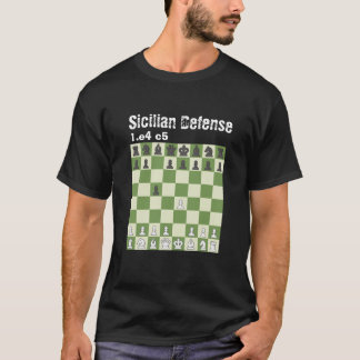 T-shirt Les échecs, c'est la vie - Défense sicilienne