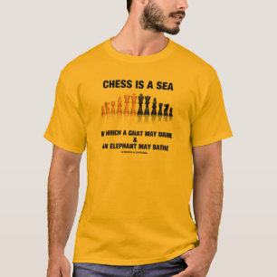 T-shirt Les Échecs Sont Une Mer Dans Laquelle Gnat Peut Bo
