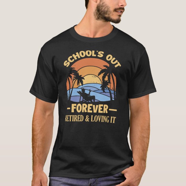 T-shirt les écoles à la retraite perpétuelle enseignant po (Devant)