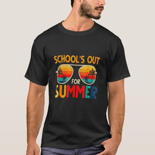 T-shirt Les Écoles Rétro En Été (Devant)