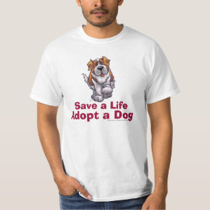 T-shirt Les économies de St Bernard par vie adoptent le