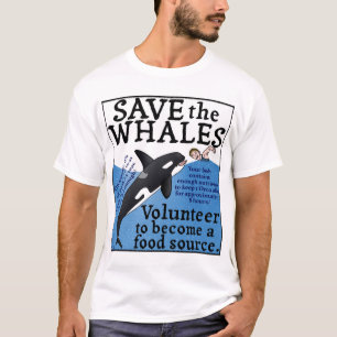 T-shirt Les économies drôles la satire de baleines