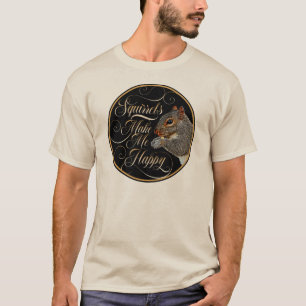 T-shirt Les écureuils me rendent heureux - amoureux des éc