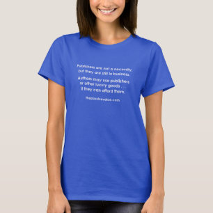 T-shirt Les éditeurs ne sont pas une nécessité - lettre