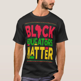 T-shirt Les éducateurs noirs comptent Histoire des Noirs M