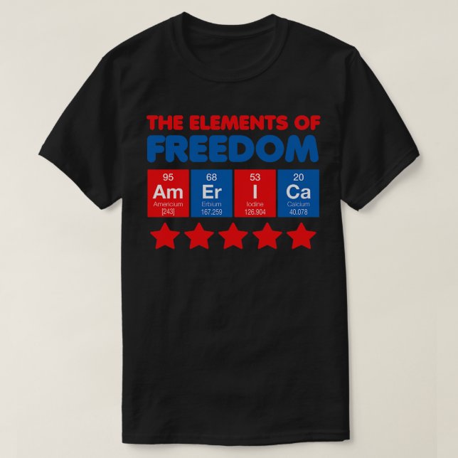 T-shirt Les éléments de la liberté (Design devant)