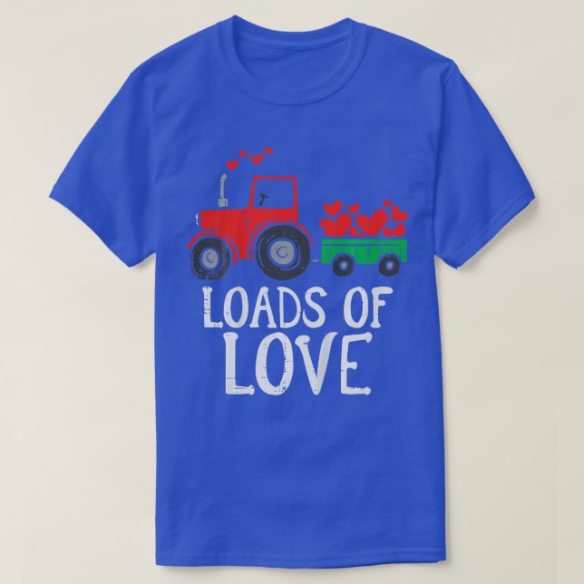 T-shirt Les Enfants Charges De Tracteur Amour Tractor Cute (Design devant)