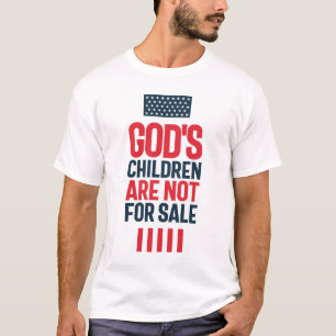 T-shirt Les enfants de Dieu ne sont pas à vendre