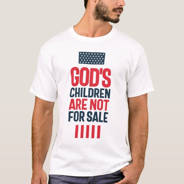 T-shirt Les enfants de Dieu ne sont pas à vendre (Devant)