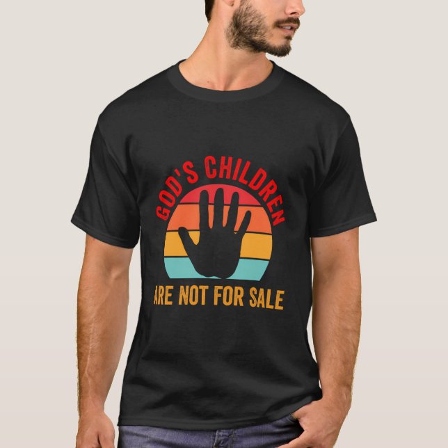 T-shirt Les Enfants De Dieu Ne Sont Pas À Vendre (Devant)