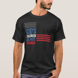 T-shirt Les enfants de Dieu ne sont pas à vendre