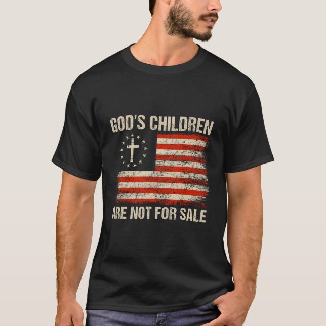T-shirt Les Enfants De Dieu Ne Sont Pas À Vendre Citation  (Devant)