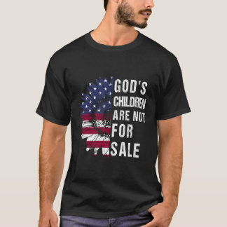T-shirt Les Enfants De Dieu Ne Sont Pas À Vendre Drôle Pol