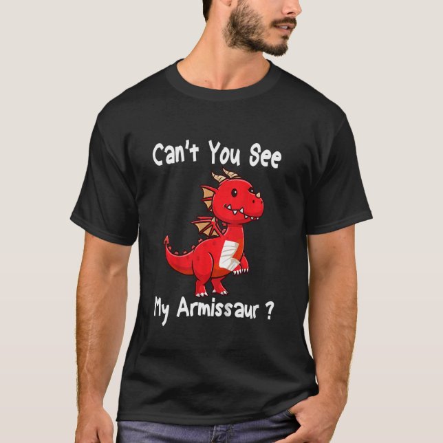 T-shirt Les Enfants Dinosaure Bras Cassé Se Bien Bientôt P (Devant)