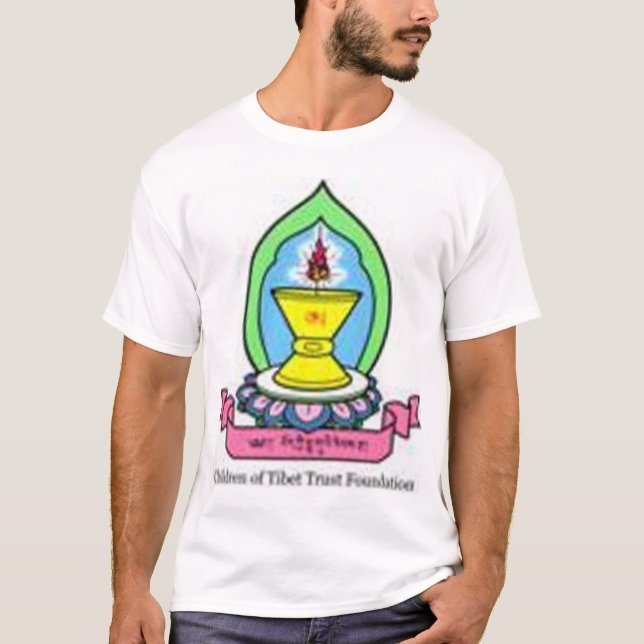 T-shirt Les enfants du Thibet font confiance à la base (Devant)