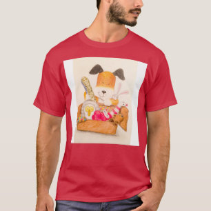 T-shirt Les enfants enferment le chien
