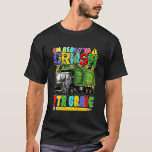 T-shirt Les Enfants Garbage Truck Retour À L'École Prêt À 