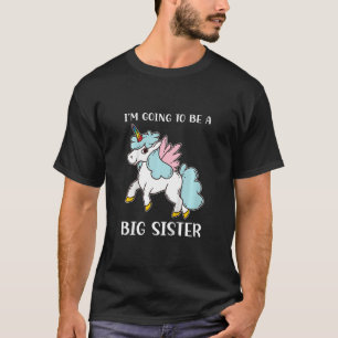T-shirt Les Enfants Grande Soeur Big Sis Sera Une Grande S