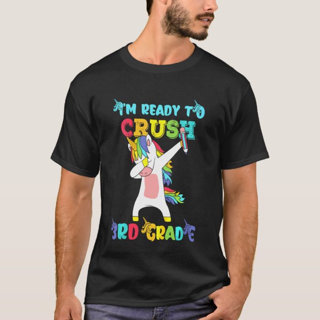 T-shirt Les Enfants Je Suis Prêt À Écraser Ma 3E Maternell (Devant)
