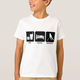 T-shirt Les enfants "mangez de sommeil de Ringette