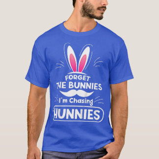 T-shirt Les enfants oublient les lapins que je chasse les 