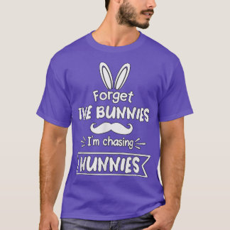 T-shirt Les enfants oublient les lapins que je chasse les
