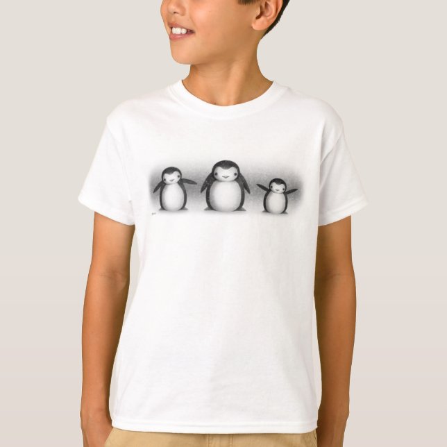 T-shirt Les enfants "pingouins" (Devant)