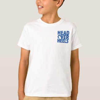 T-shirt Les enfants piquent avec le logo bleu lumineux