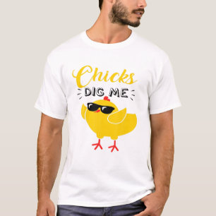 T-shirt Les Enfants Poussins Me Creusent Joyeux Jour de Pâ