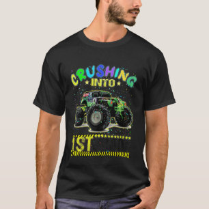 T-shirt Les enfants prêts à écraser le camion monstre de p
