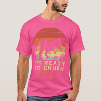 T-shirt Les Enfants Prêts À Écraser Le Dinosaure Pré K Tre