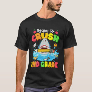 T-shirt Les Enfants Prêts À Écraser Le Requin De 2E Année 