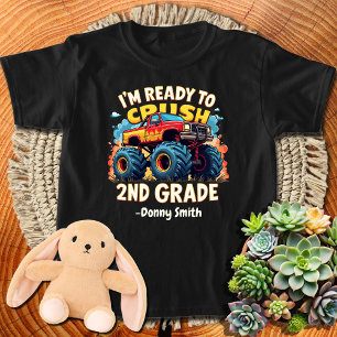T-shirt Les enfants prêts à écraser les camions de 2e anné