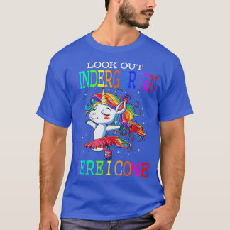 T-shirt Les enfants regardent la maternelle ici je viens -