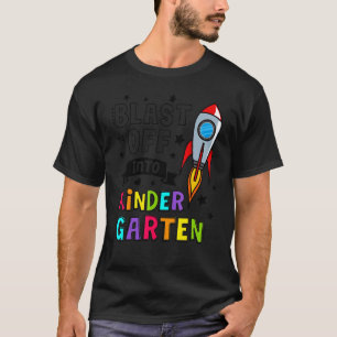 T-shirt Les Enfants S'Enfuient Dans Le Jardin D'Enfants Re