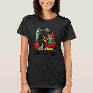 T-shirt Les Enfants Te Voient Plus Tard Excavateur Pour Le