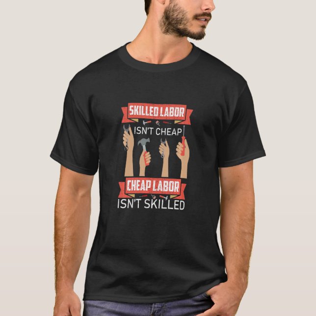 T-shirt Les enfants travailleurs qualifiés n'est pas le pl (Devant)