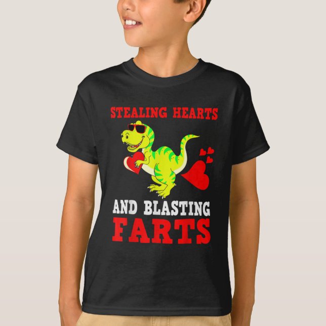 T-shirt Les Enfants Volent Les Coeurs Et Les Pâtes Qui Ent (Devant)