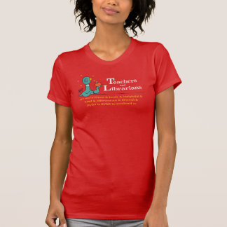 T-shirt Les enseignantes et bibliothécaires de Pigeon Red