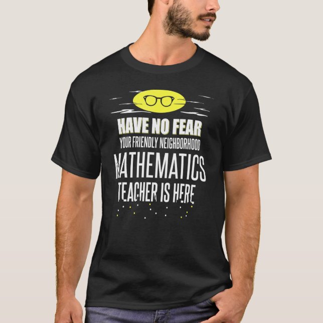 T-shirt Les Enseignants De Super Mathématiques N'Ont Pas P (Devant)