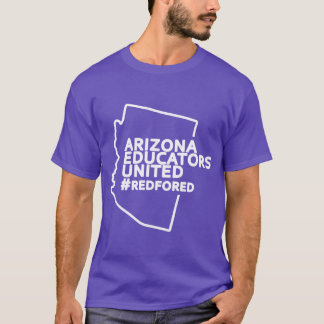 T-shirt Les enseignants unis de l'Arizona frappent rouge p