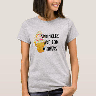 T-shirt Les Épingles Sont Pour Les Gagnants Crème Glace Te