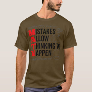 T-shirt Les Erreurs Permettent De Penser À Se Produire Le