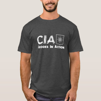 T-shirt Les escrocs de CIA dans la chemise d'obscurité