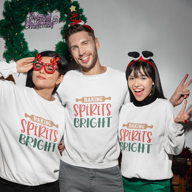 T-shirt Les esprits de cuisson bight Funny Christmas T-Shi (Baking spirits bight Funny Christmas T-Shirt)