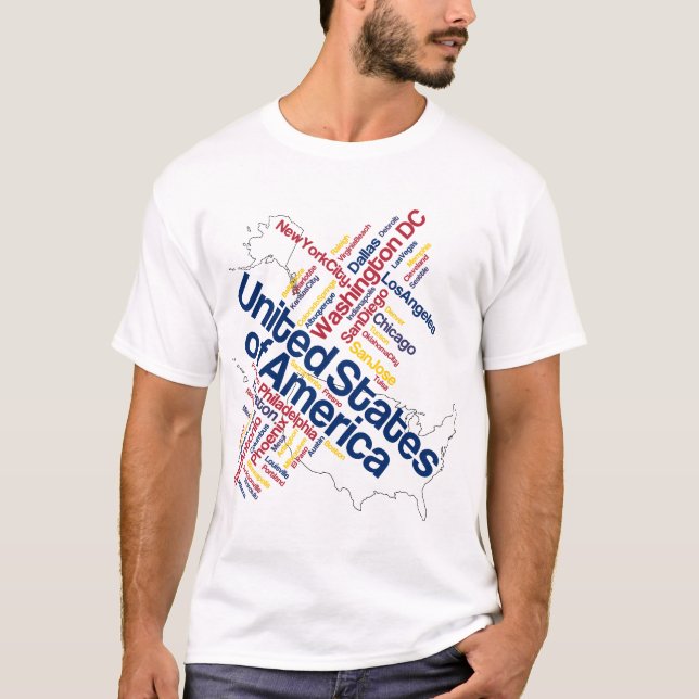 T-shirt Les Etats-Unis d'Amérique (Devant)